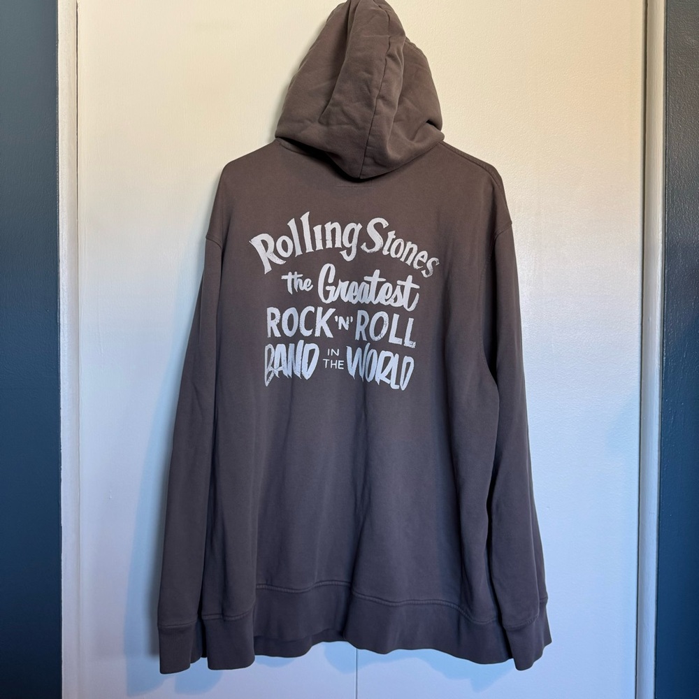 Lucky Brand Rolling Stones Gray Hoodie - XXL - Picture 3 of 4